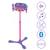 Microphone k-pop academy sur pied ajustable lumineux avec enceinte, 2 micros et effets vocaux, fonction bluetooth Purple/blue/pink 2 - vertbaudet enfant 