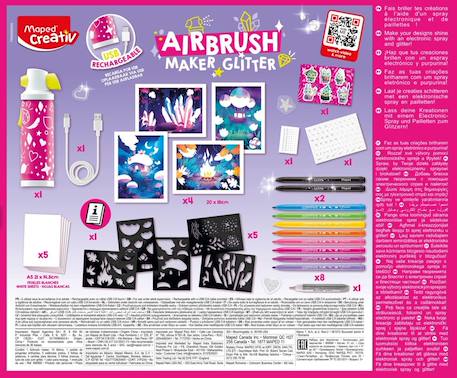Spray graffiti électronique avec paillettes Multi-coloured 3 - vertbaudet enfant 