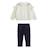 Ensemble bébé sweat et legging en molleton ultra chaud ilana Bleu 2 - vertbaudet enfant 