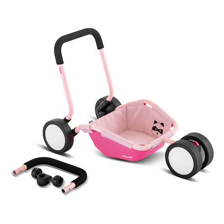 Trotteur remorque 3 en 1 bébé traily Rose 2 - vertbaudet enfant 