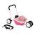 Trotteur remorque 3 en 1 bébé traily Rose 2 - vertbaudet enfant 