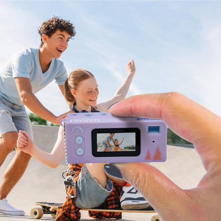 Appareil photo numérique miniature porte-clés la reine des neiges avec mémoire flash intégrée Violet 6 - vertbaudet enfant 