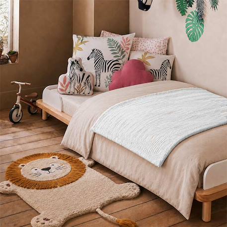 Housse d'edredon en coton bio Blanc+Fraise+Honey+Rose+Vert+Vichy 5 - vertbaudet enfant 