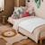 Housse d'edredon en coton bio Blanc+Fraise+Honey+Rose+Vert+Vichy 5 - vertbaudet enfant 