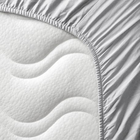 Drap housse bébé pur coton bio Blanc+Bleu nuit+Ecru+Eucalyptus+Gris clair+Rose nude+Terracotta 19 - vertbaudet enfant 