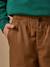 Pantalon relax en twill garçon Kaki+Marron foncé 6 - vertbaudet enfant 
