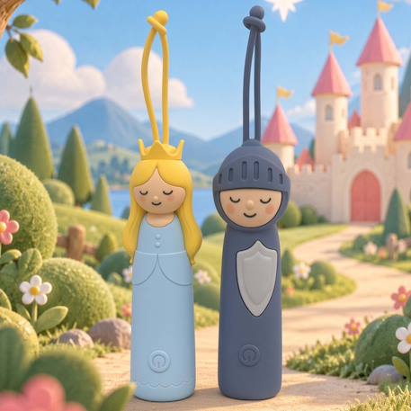 Lampe torche led enfant rechargeable contes de fées Bleu+Gris+Jaune+Rouge 6 - vertbaudet enfant 