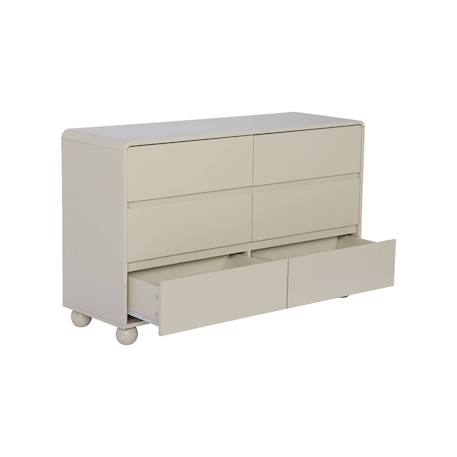 Commode enfant décor bois laqué 6 tiroirs - noushka Beige 3 - vertbaudet enfant 