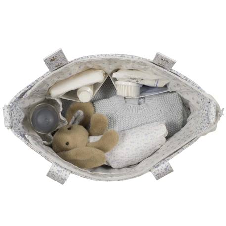 Sac à langer organisateur de poussette crossbody maison tender Bleu+Rose 3 - vertbaudet enfant 