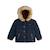 Doudoune enfant imperméable doublée sherpa avec capuche louis Bleu 2 - vertbaudet enfant 