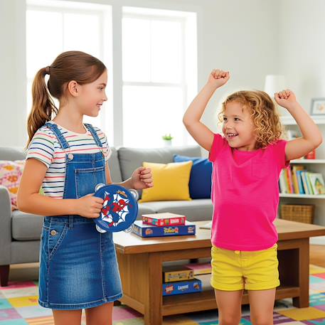 Set musical spiderman - tambourin, flûte & harmonica Bleu 6 - vertbaudet enfant 