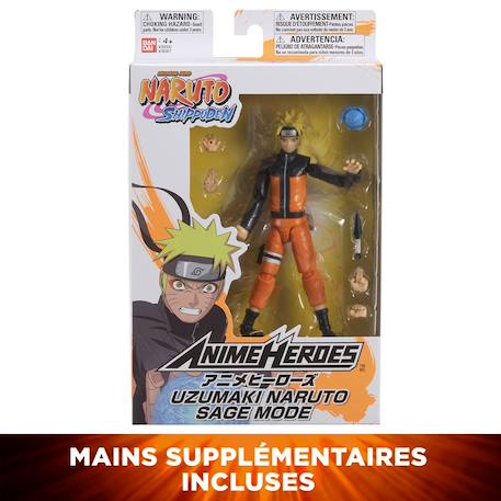 Figurine articulée enfant naruto mode ermite Orange - naruto mode ermite 6 - vertbaudet enfant 