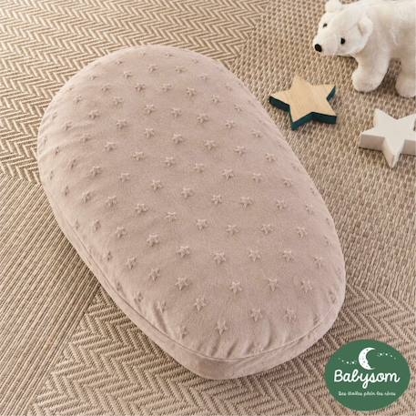 Pack coussin de maternité xxl - idéal grossesse, allaitement et pouf pour enfant Taupe 4 - vertbaudet enfant 