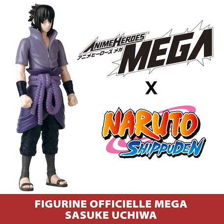 Figurine géante naruto sasuke pour enfant Violet 2 - vertbaudet enfant 