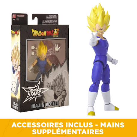 Figurine articulée dragon ball z majin vegeta Violet - majin vegeta 3 - vertbaudet enfant 