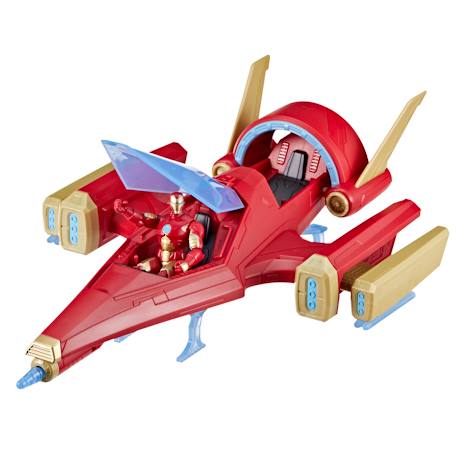 Jet de combat avengers iron man avec figurine Rouge 1 - vertbaudet enfant 