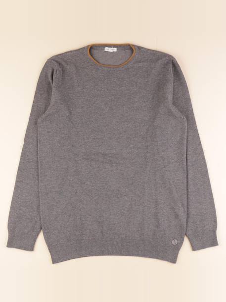 Pull - 14 ans Gris 1 - vertbaudet enfant 