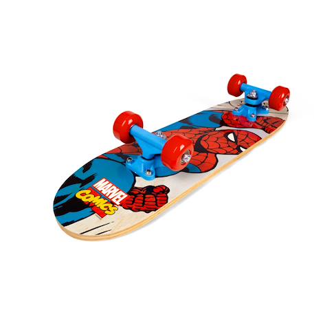 Skateboard enfant en érable spider-man Noir, blanc et rouge 2 - vertbaudet enfant 