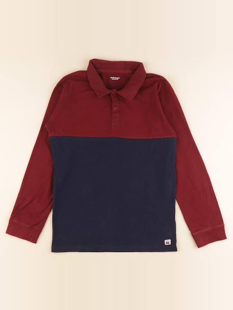 Polo - 12 ans Bleu, rouge 1 - vertbaudet enfant 