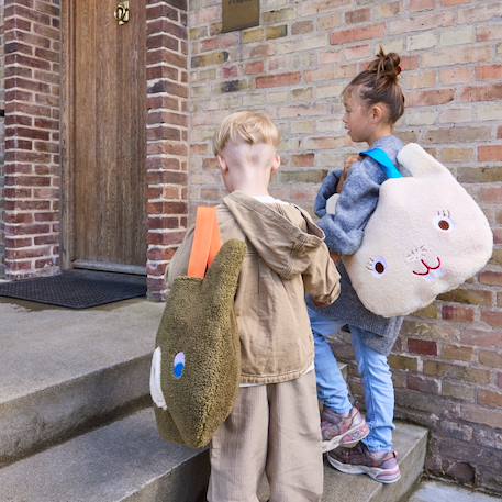 Sac enfant en polaire recyclée Bleu 3 - vertbaudet enfant 