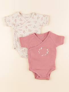 Lot de 2 bodies en coton - 3 mois  - vertbaudet enfant
