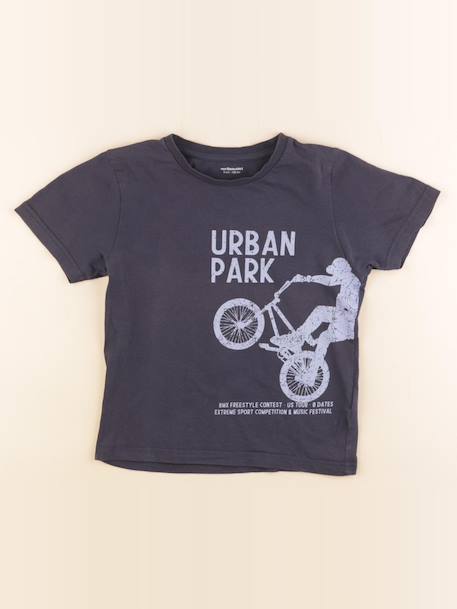 Tee-shirt - 8 ans Gris 1 - vertbaudet enfant 