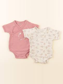 Lot de 2 bodies en coton - 3 mois  - vertbaudet enfant