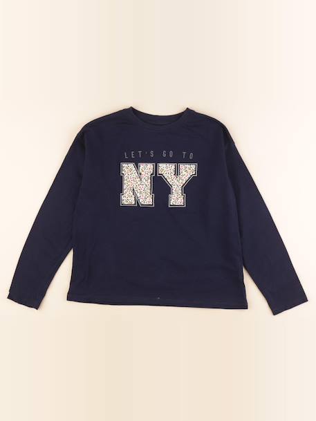 Tee-shirt - 12 ans Bleu 1 - vertbaudet enfant 