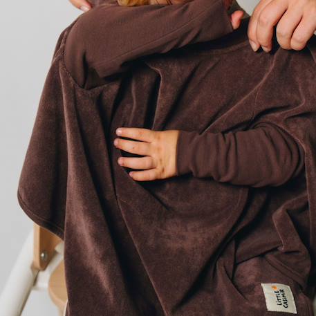 Bavoir boo évolutif 6 mois - 4 ans cocoa powder Marron 2 - vertbaudet enfant 