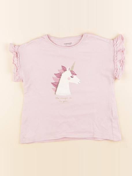 Tee-shirt - 5 ans Rose 1 - vertbaudet enfant 