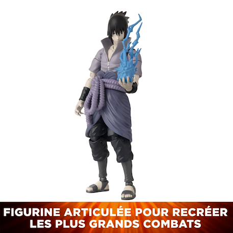 Figurine articulée naruto shippuden sasuke Gris - sasuke 3 - vertbaudet enfant 