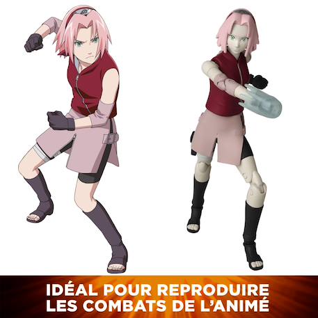 Figurine articulée naruto shippuden sakura Rose - sakura 6 - vertbaudet enfant 