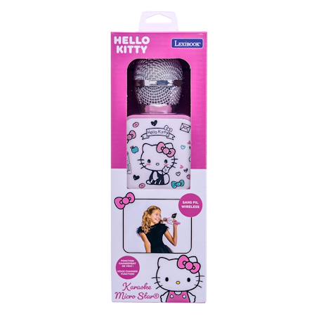 Microphone hello kitty sans fil avec enceinte, une fonction changement de voix, un support t?l?phone r?tractable et option bluetooth MULTICOLORE 5 - vertbaudet enfant 