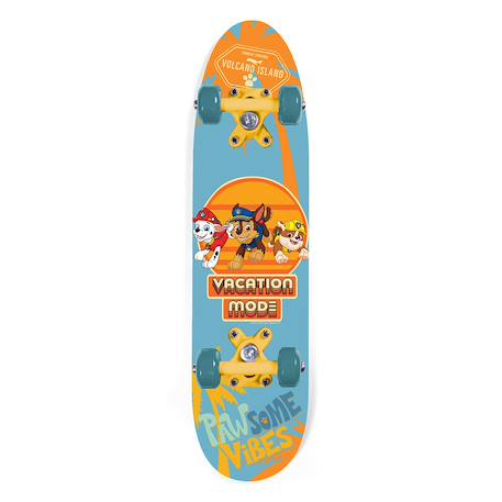 Skateboard enfant en érable pat' patrouille Orange, bleu et marron 3 - vertbaudet enfant 