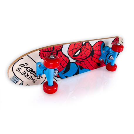 Skateboard enfant en érable spider-man Noir, blanc et rouge 5 - vertbaudet enfant 