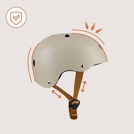 Casque de vélo enfant personnalisable 50-56 cm Beige sand+Blue sky+Green sage+Pink rose 2 - vertbaudet enfant 