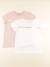 Lot de 2 tee-shirts - 12 ans Blanc, rose 1 - vertbaudet enfant 