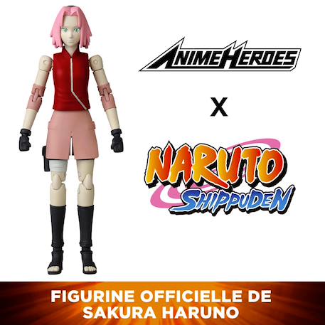 Figurine articulée naruto shippuden sakura Rose - sakura 2 - vertbaudet enfant 