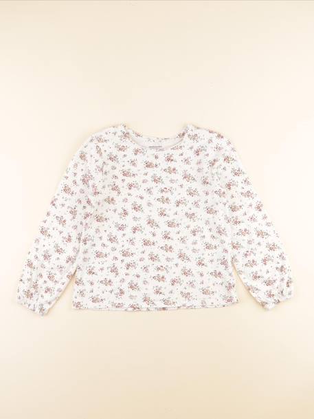 Tee-shirt - 8 ans Beige, rose 1 - vertbaudet enfant 