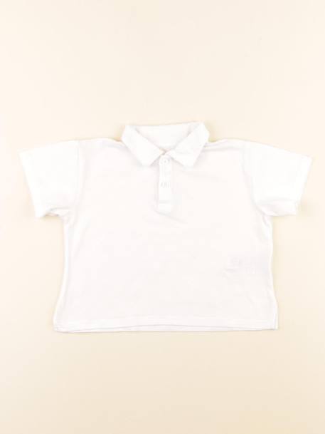 Polo coton - 3 ans Blanc 1 - vertbaudet enfant 