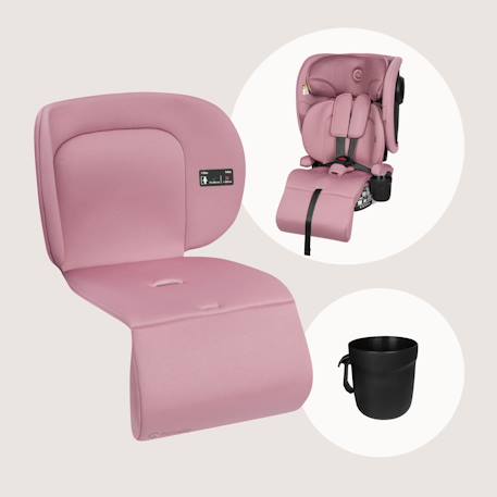 Siège auto pliable nelly i-size 76-150 cm avec isofix et top tether Pink mauve 6 - vertbaudet enfant 