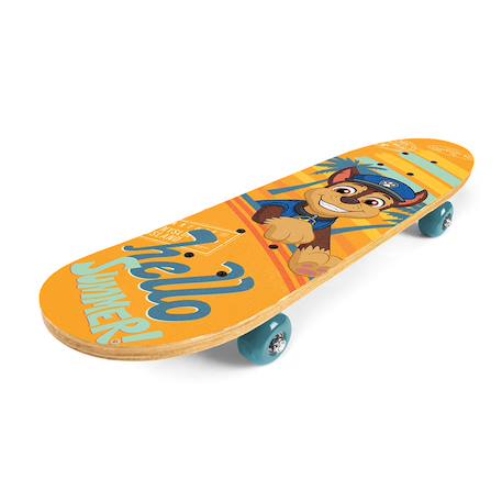 Skateboard enfant en érable pat' patrouille Orange, bleu et marron 4 - vertbaudet enfant 