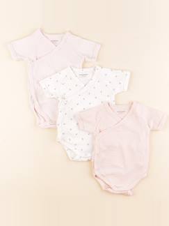 Lot de 3 bodies en coton - 3 mois  - vertbaudet enfant