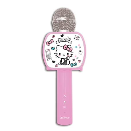 Microphone hello kitty sans fil avec enceinte, une fonction changement de voix, un support t?l?phone r?tractable et option bluetooth MULTICOLORE 1 - vertbaudet enfant 