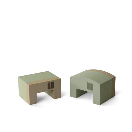 Jeu de motricité en mousse enfant Town House Living Vert 1 - vertbaudet enfant 