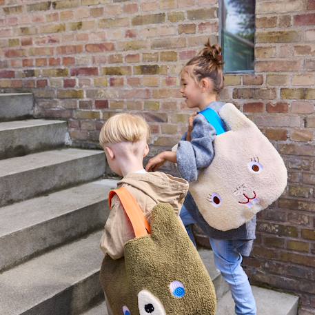 Sac enfant en polaire recyclée Bleu 4 - vertbaudet enfant 
