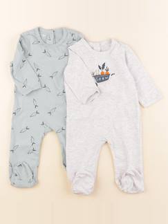 Seconde main-Fille-Pyjama, surpyjama, dors-bien-Lot de 2 pyjamas coton - 6 mois
