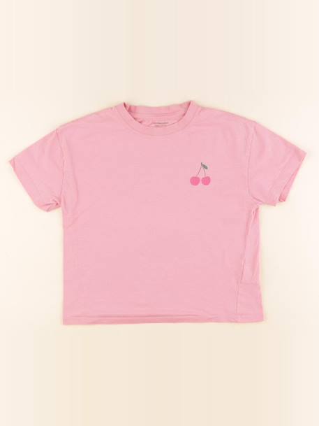 Tee-shirt - 8 ans Rose 1 - vertbaudet enfant 
