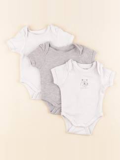 Lot de 3 bodies en coton - 1 mois  - vertbaudet enfant