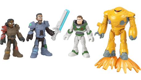 Coffret 4 figurines buzz l'éclair imaginext Bleu 1 - vertbaudet enfant 